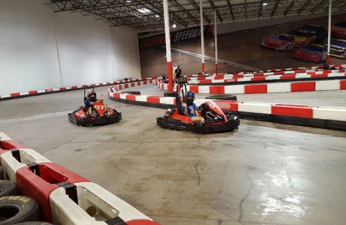 go kart track side view