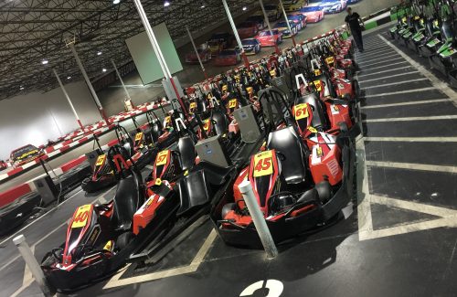 Tampa Go-Karts lined up